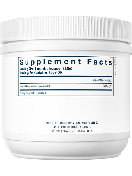 Vital Nutrients, Inositol Powder, 225 grams