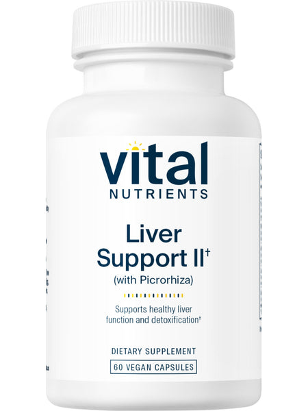 Vital Nutrients, Liver Support II (with Picororhiza), 60 vegetarian capsules