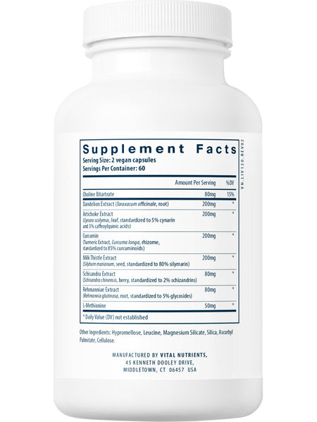 Vital Nutrients, Liver Support, 120 vegetarian capsules