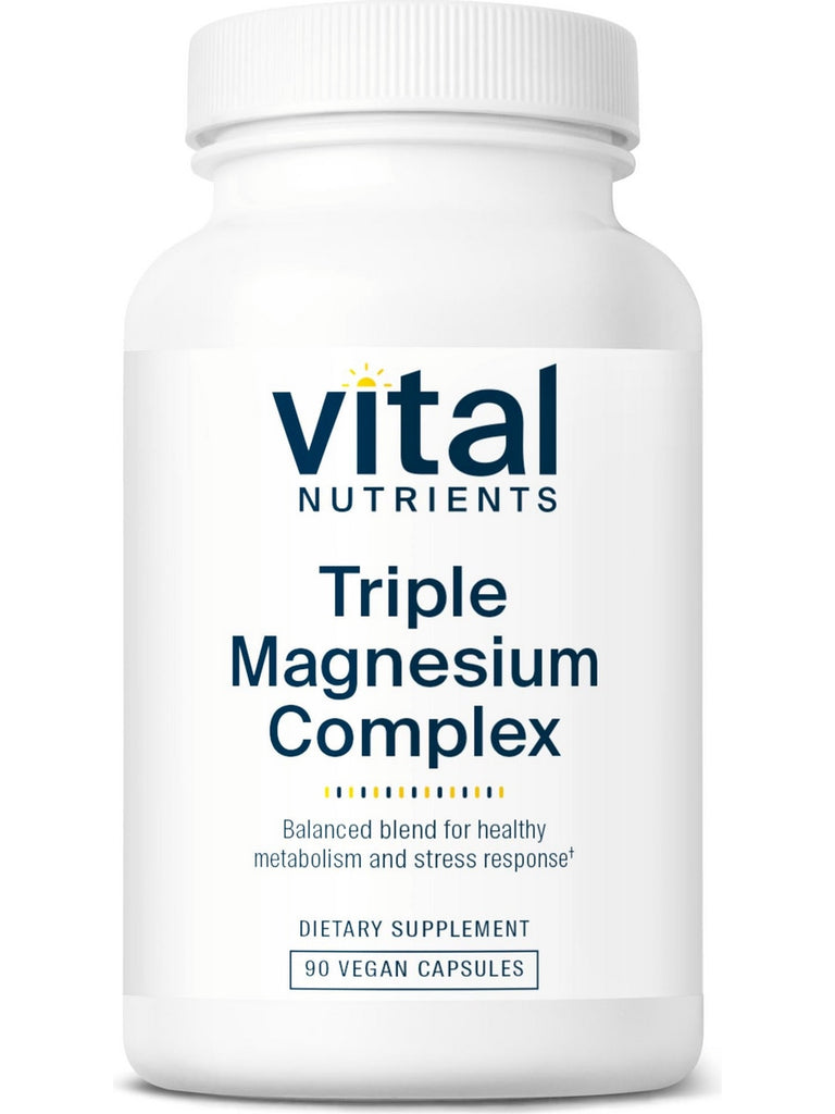 Vital Nutrients, Triple Magnesium Complex, 90 Vegan Capsules