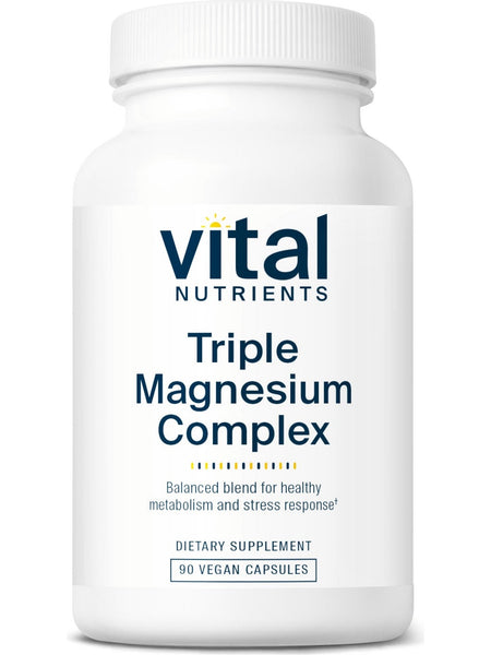 Vital Nutrients, Triple Magnesium Complex, 90 Vegan Capsules