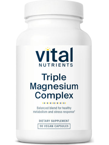Vital Nutrients, Triple Magnesium Complex, 90 Vegan Capsules