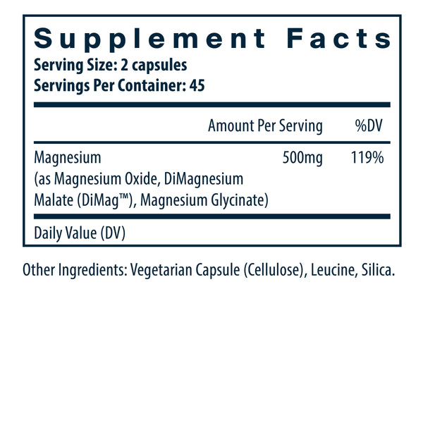 Vital Nutrients, Triple Magnesium Complex, 90 Vegan Capsules