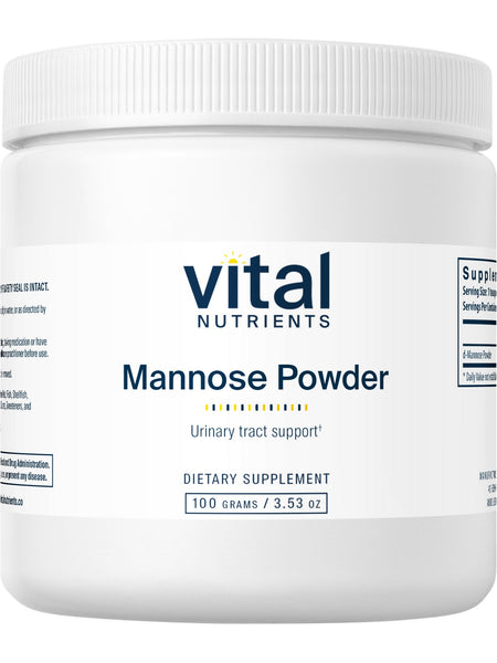 Vital Nutrients, Mannose Powder (Urinary Tract Support), 100 grams