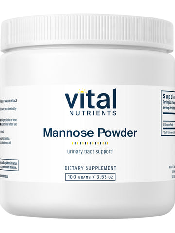 Vital Nutrients, Mannose Powder (Urinary Tract Support), 100 grams