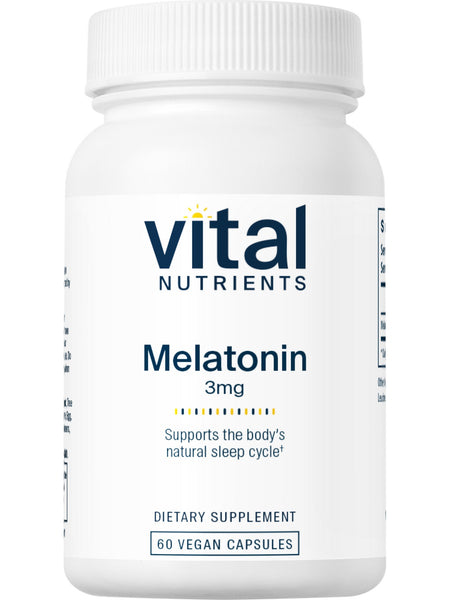 Vital Nutrients, Melatonin 3mg, 60 vegetarian capsules