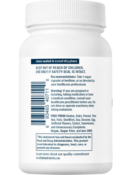 Vital Nutrients, Melatonin 10mg, 60 vegetarian capsules