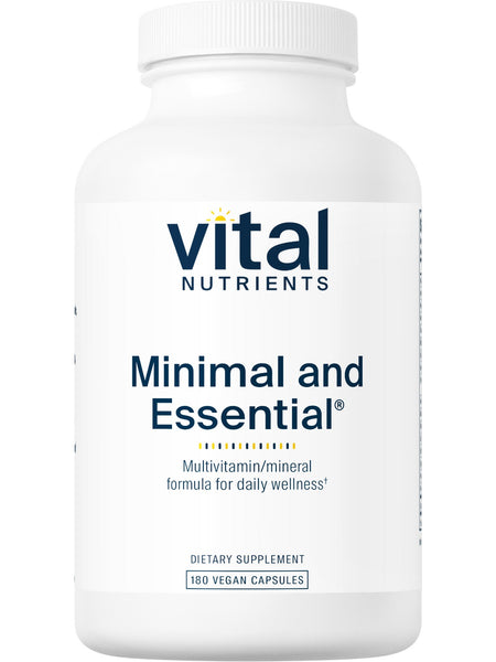 Vital Nutrients, Minimal and Essential® ANTIOXIDANT AND MULTI-VITAMIN FORMULA, 180 capsules