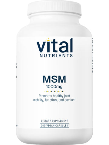 Vital Nutrients, MSM 1000mg, 240 vegetarian capsules