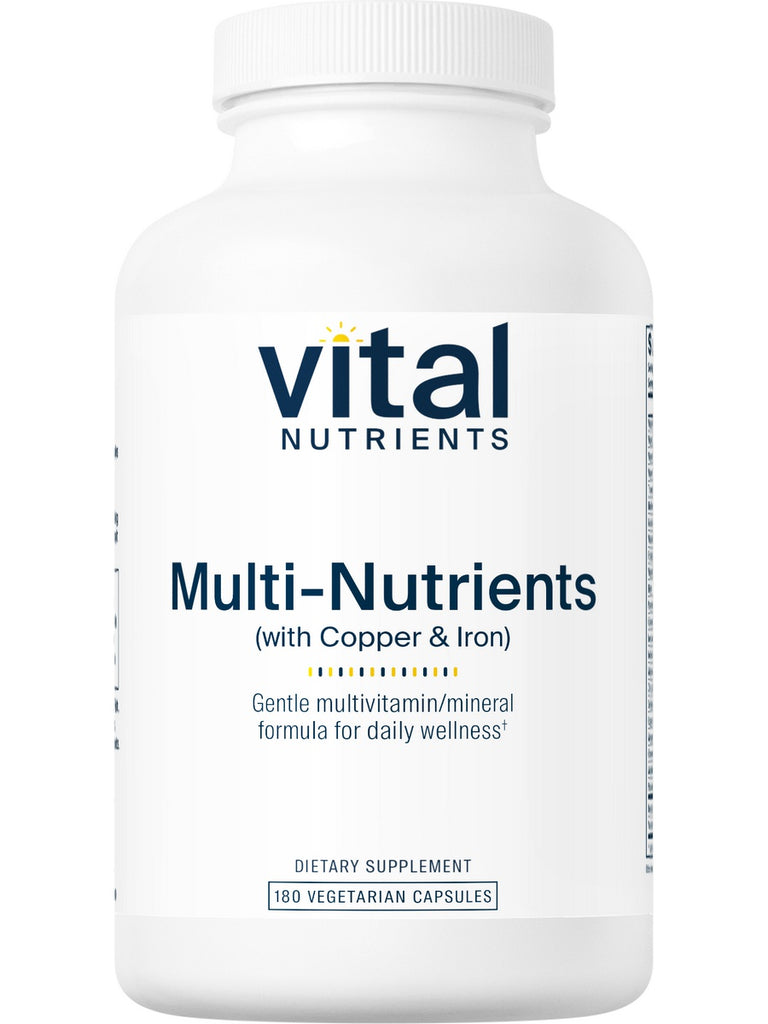 Vital Nutrients, Multi-Nutrients 4  Citrate/Malate Formula (with Copper & Iron), 180 vegetarian capsules