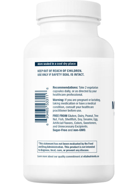 Vital Nutrients, Multi-Nutrients (Boron, Copper, and Iron Free), 120 vegetarian capsules