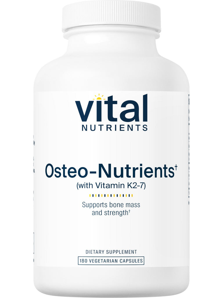 Vital Nutrients, Osteo-Nutrients (with Vitamin K2-7), 180 vegetarian capsules