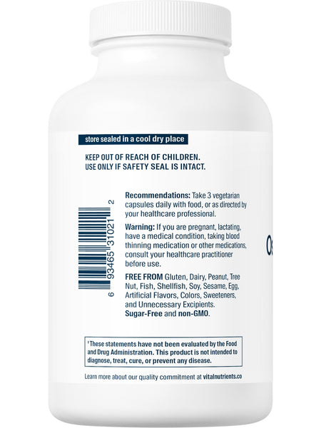 Vital Nutrients, Osteo-Nutrients (with Vitamin K2-7), 180 vegetarian capsules