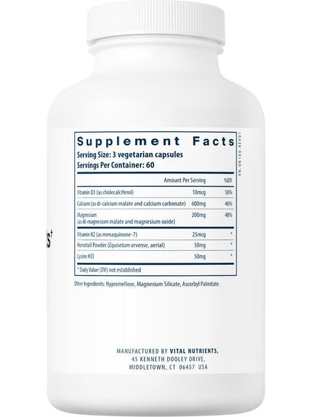 Vital Nutrients, Osteo-Nutrients (with Vitamin K2-7), 180 vegetarian capsules