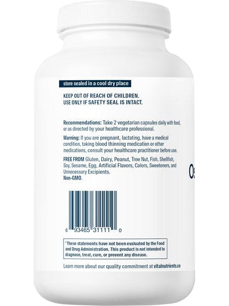 Vital Nutrients, Osteo-Nutrients II (with Vitamin K2-7), 240 vegetarian capsules