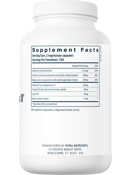 Vital Nutrients, Osteo-Nutrients II (with Vitamin K2-7), 240 vegetarian capsules