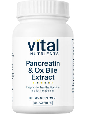 Vital Nutrients, Pancreatin & Ox Bile Extract, 60 capsules