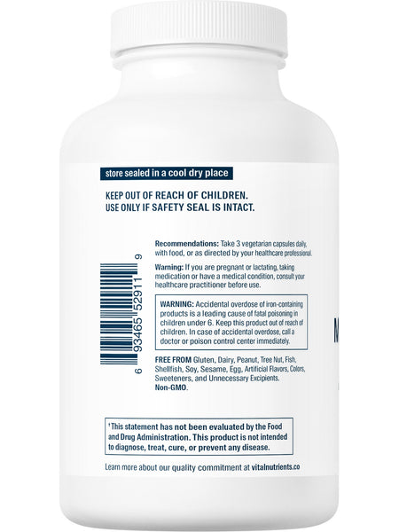 Vital Nutrients, PreNatal Multi-Nutrients, 180 vegetarian capsules