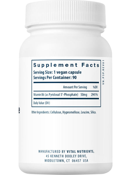 Vital Nutrients, Pyridoxal-5 Phosphate 50mg, 90 vegetarian capsules