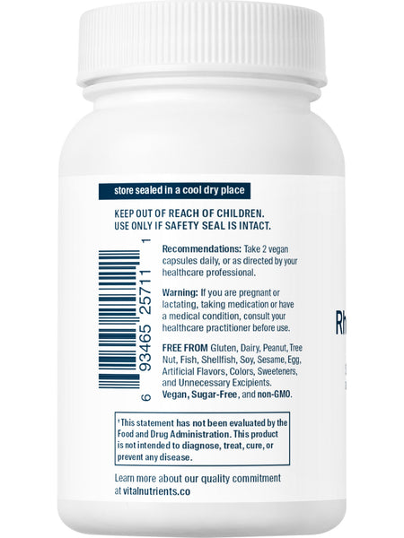 Vital Nutrients, Rhodiola rosea 3% Standardized Extract, 60 vegetarian capsules