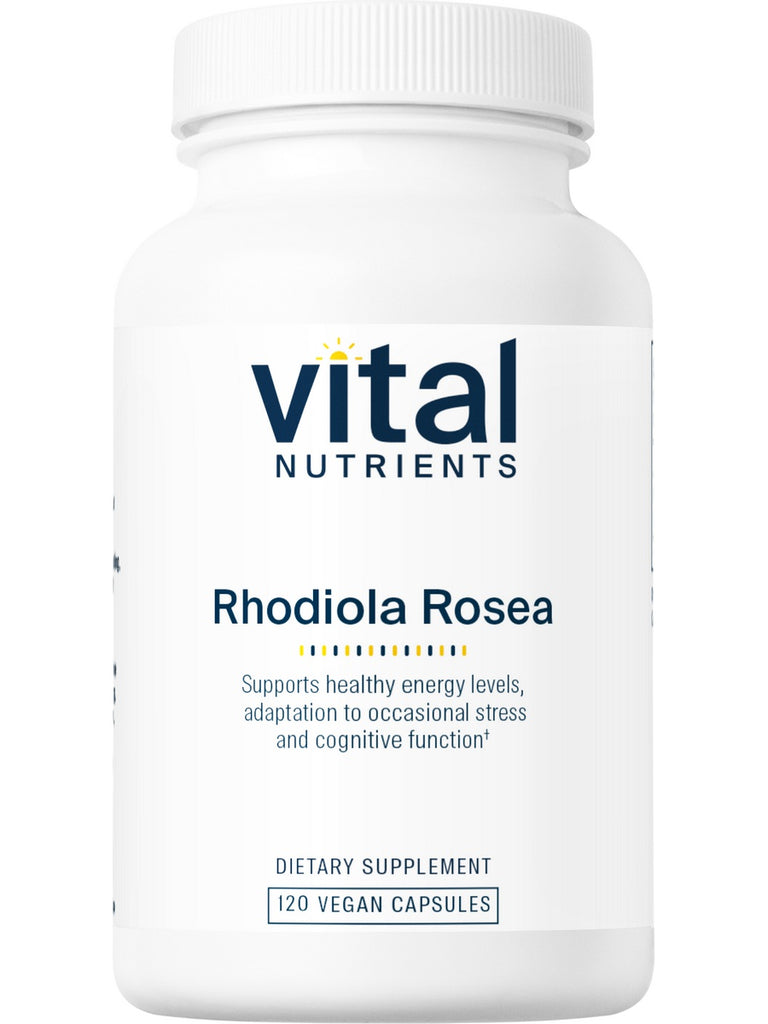 Vital Nutrients, Rhodiola rosea 3% Standardized Extract, 120 vegetarian capsules