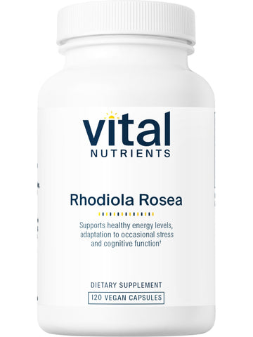 Vital Nutrients, Rhodiola rosea 3% Standardized Extract, 120 vegetarian capsules
