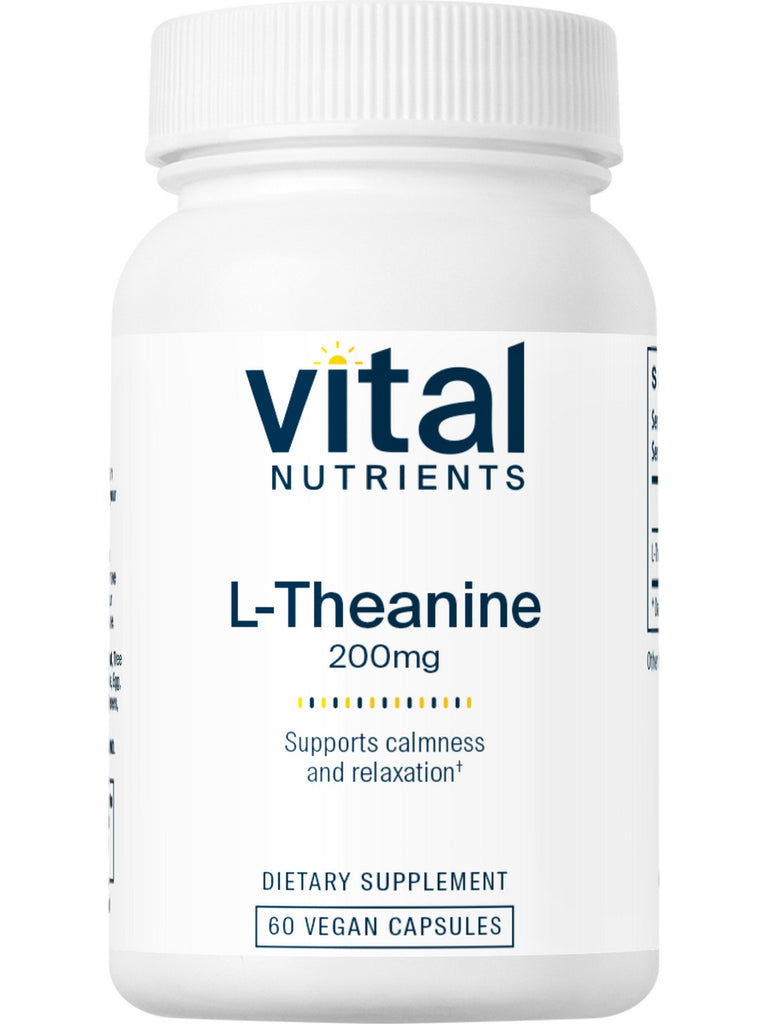 Vital Nutrients, L-Theanine 200 mg, 60 vegetarian capsules