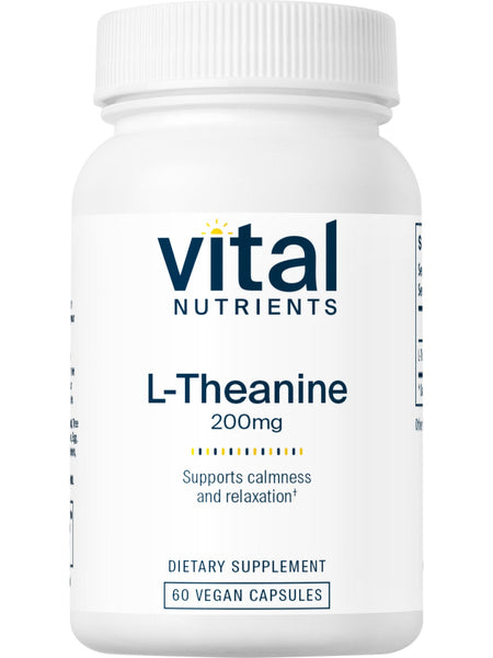 Vital Nutrients, L-Theanine 200 mg, 60 vegetarian capsules