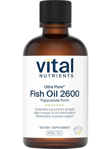 Vital Nutrients, Ultra Pure® Fish Oil 2600 Pharmaceutical Grade, 8 ounces