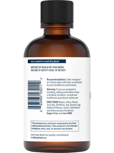 Vital Nutrients, Ultra Pure® Fish Oil 2600 Pharmaceutical Grade, 8 ounces