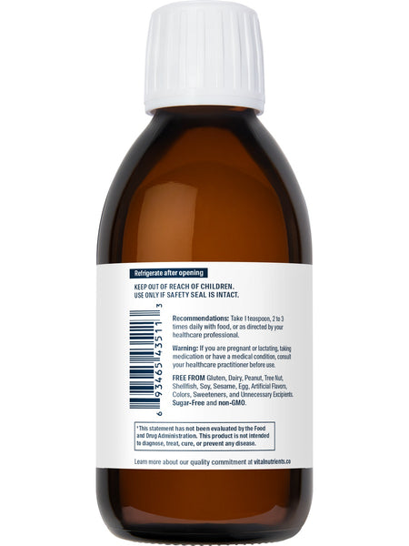 Vital Nutrients, Ultra Pure® Fish Oil 1400 Pharmaceutical Grade, 200 ml