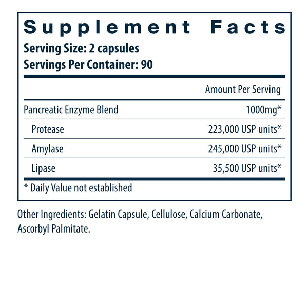 Vital Nutrients, Pancreatic Enzymes, 180 capsules
