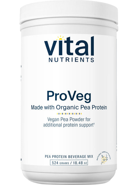 Vital Nutrients, ProVeg Organic Pea Protien Soy Free, Gluten Free, Dairy Free, Non-GMO, 524 grams