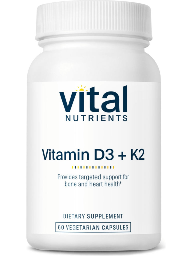 Vital Nutrients, K2-7 + D3, 60 vegetarian capsules