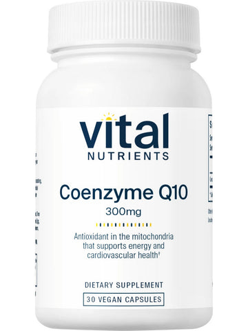 Vital Nutrients, CoEnzyme Q10 300mg, 30 vegetarian capsules
