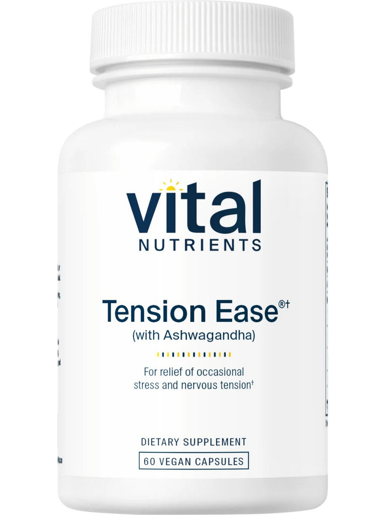 Vital Nutrients, Tension Ease with Ashwagandha, 60 vegetarian capsules