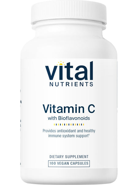 Vital Nutrients, Vitamin C with Bioflavonoids, 100 vegetarian capsules