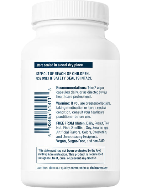 Vital Nutrients, Vitamin C with Bioflavonoids, 100 vegetarian capsules