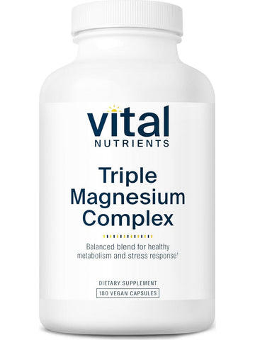 Vital Nutrients, Triple Magnesium Complex, 180 Vegan Capsules