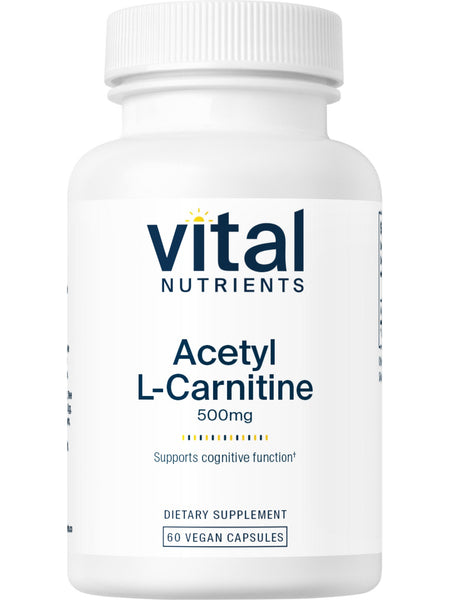 Vital Nutrients, Acetyl L-Carnitine 500mg, 60 vegetarian capsules