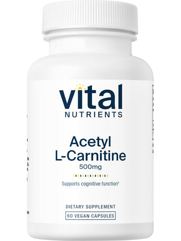 Vital Nutrients, Acetyl L-Carnitine 500mg, 60 vegetarian capsules