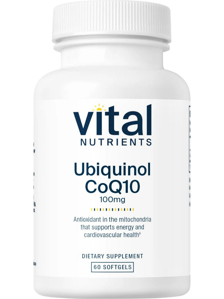 Vital Nutrients, Ubiquinol CoQ10 100mg, 60 vegetarian capsules