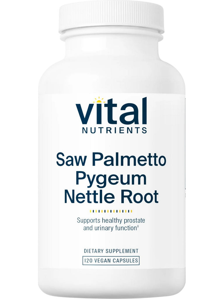 Vital Nutrients, Saw Palmetto Pygeum Nettle Root, 120 Vegan Capsules