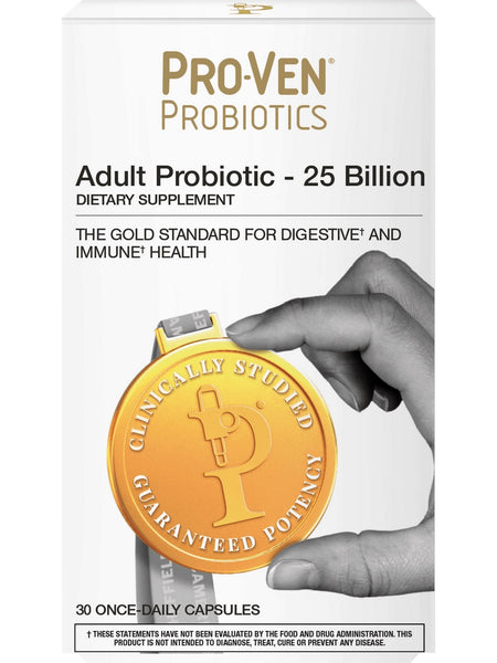 Pro-Ven Probiotics, Adult Probiotic-25 Billion, 30 Once-Daily Capsules