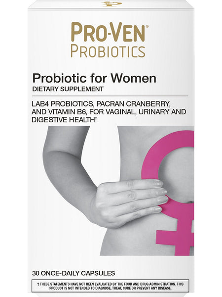 Pro-Ven Probiotics, Probiotic for Women, 30 Once-Daily Capsules