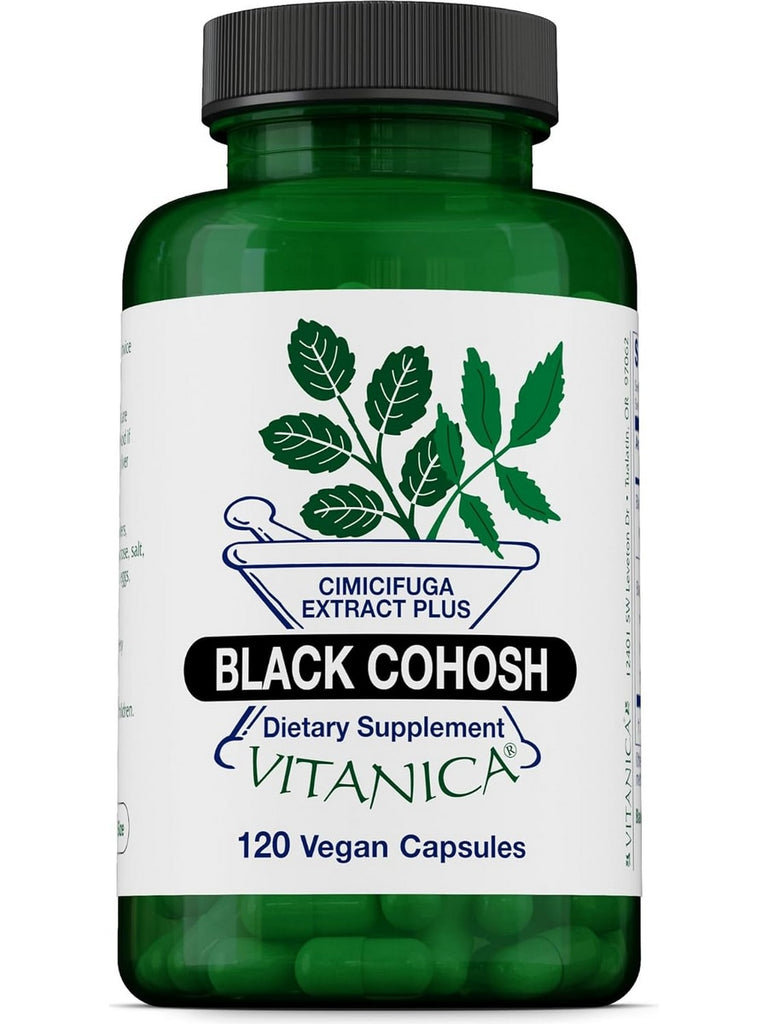 Vitanica, Black Cohosh, 120 Vegan Capsules