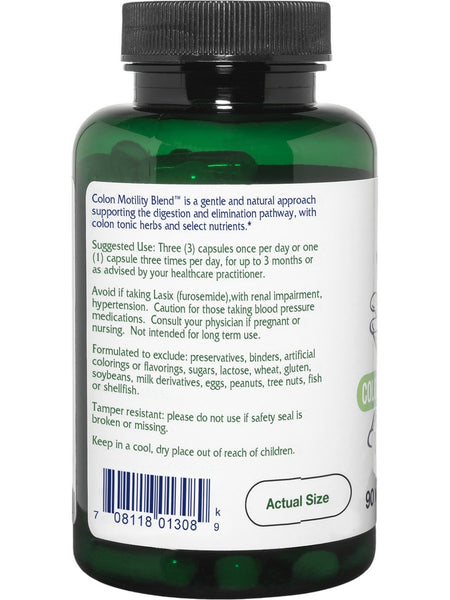 Vitanica, Colon Motility Blend, 90 Vegan Capsules