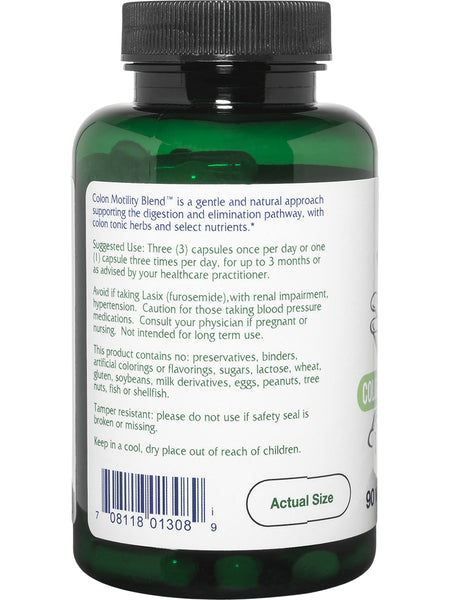 Vitanica, Colon Motility Blend, 90 Vegetarian Capsules