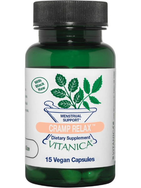 Vitanica, Cramp Bark Extra, 15 Vegetarian Capsules