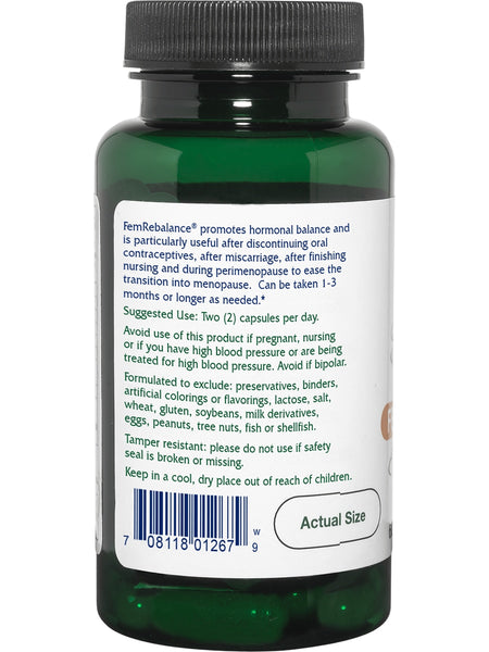 Vitanica, FemRebalance, 60 Vegetarian Capsules